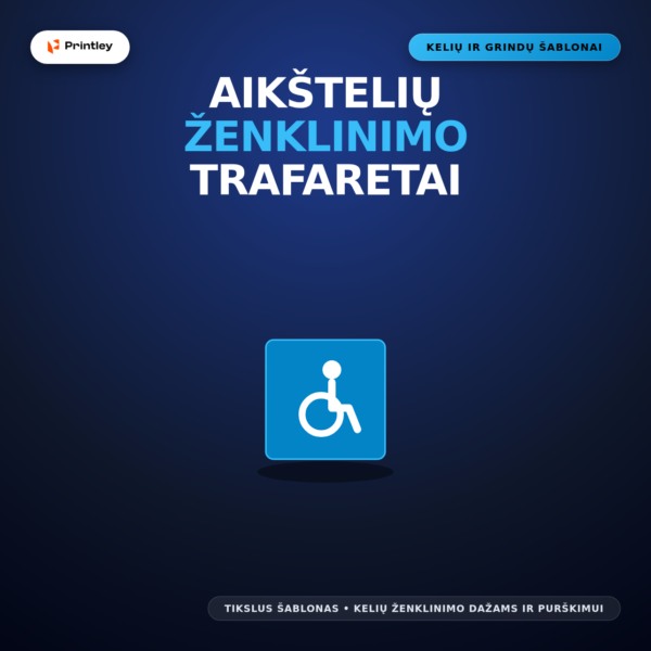 Automobilių stovėjimo aikštelių ženklinimo trafaretai