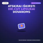 Atskirai iškirsti prekių ženklo lipdukai (Die-cut)