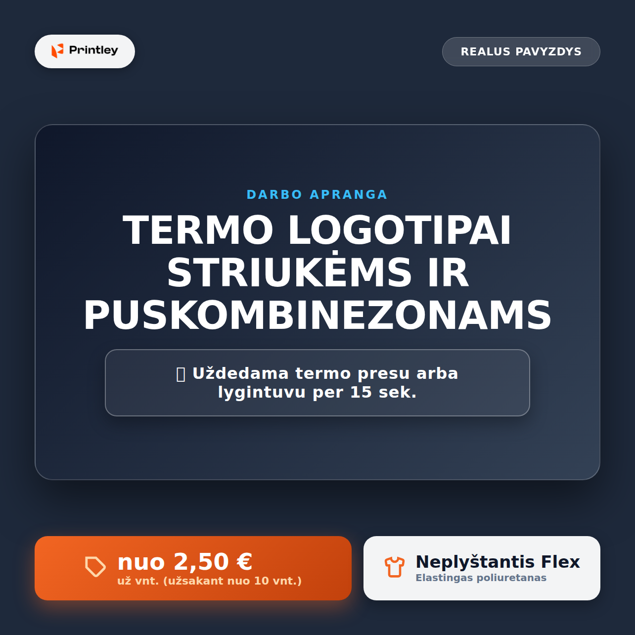 Darbo rūbų logotipai (Termo transferai užlyginimui) - Image 2