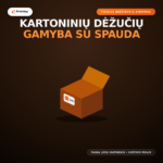 Individualių dėžučių ir pakuočių gamyba su spauda