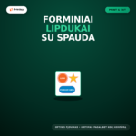 Forminiai lipdukai su spauda ir kontūriniu pjovimu (Print & Cut)