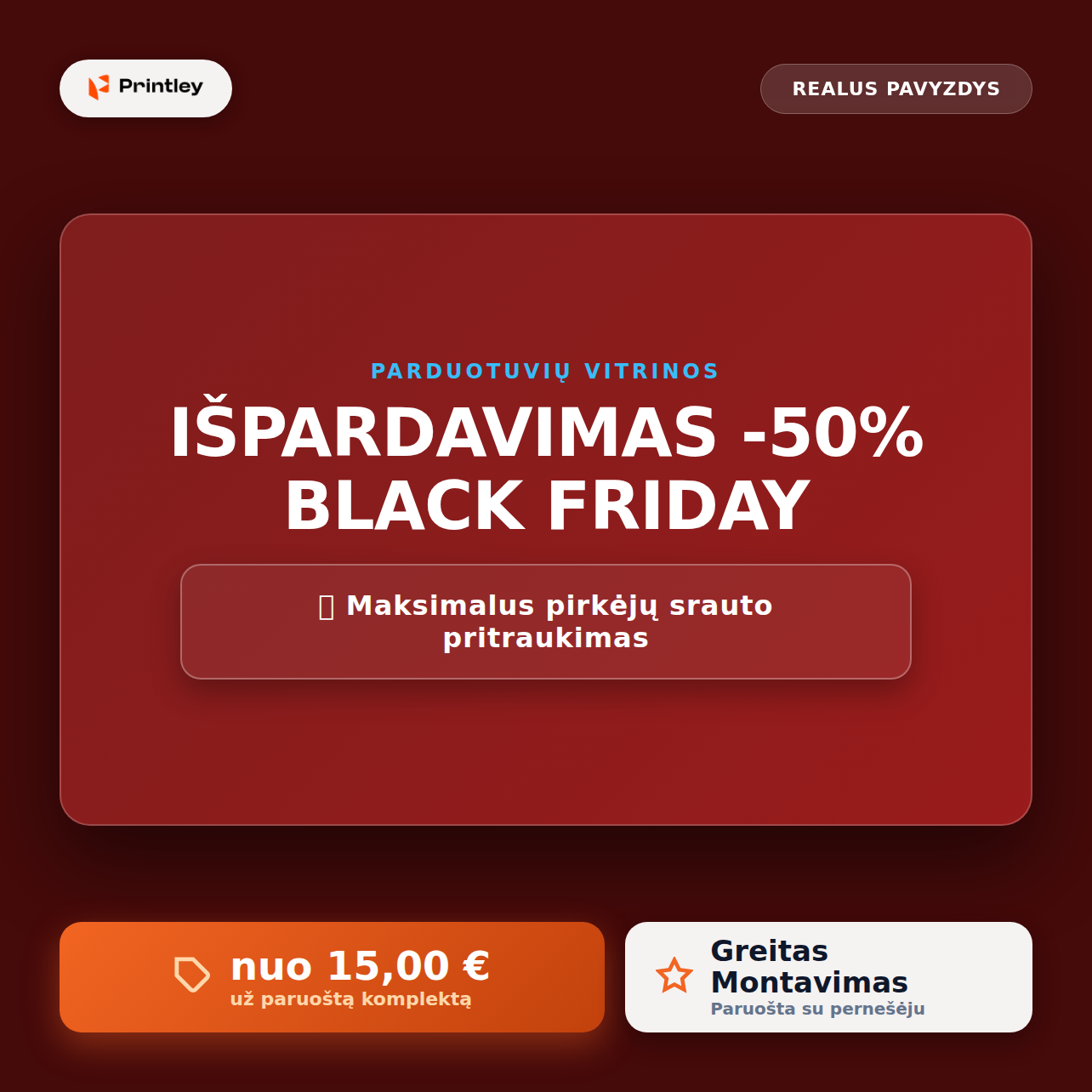Išpardavimų ir akcijų užrašai vitrinoms (Sezoninė reklama) - Image 2