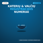 Vandens transporto ir katerių registracijos numeriai