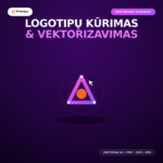 Logotipų kūrimas ir vektorizavimas (Redraw į kreives)
