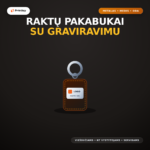 Graviruoti raktų pakabukai su logotipu (Metalas, medis, oda)