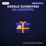 Verslo suvenyrai su logotipu (UV spauda ir graviravimas)